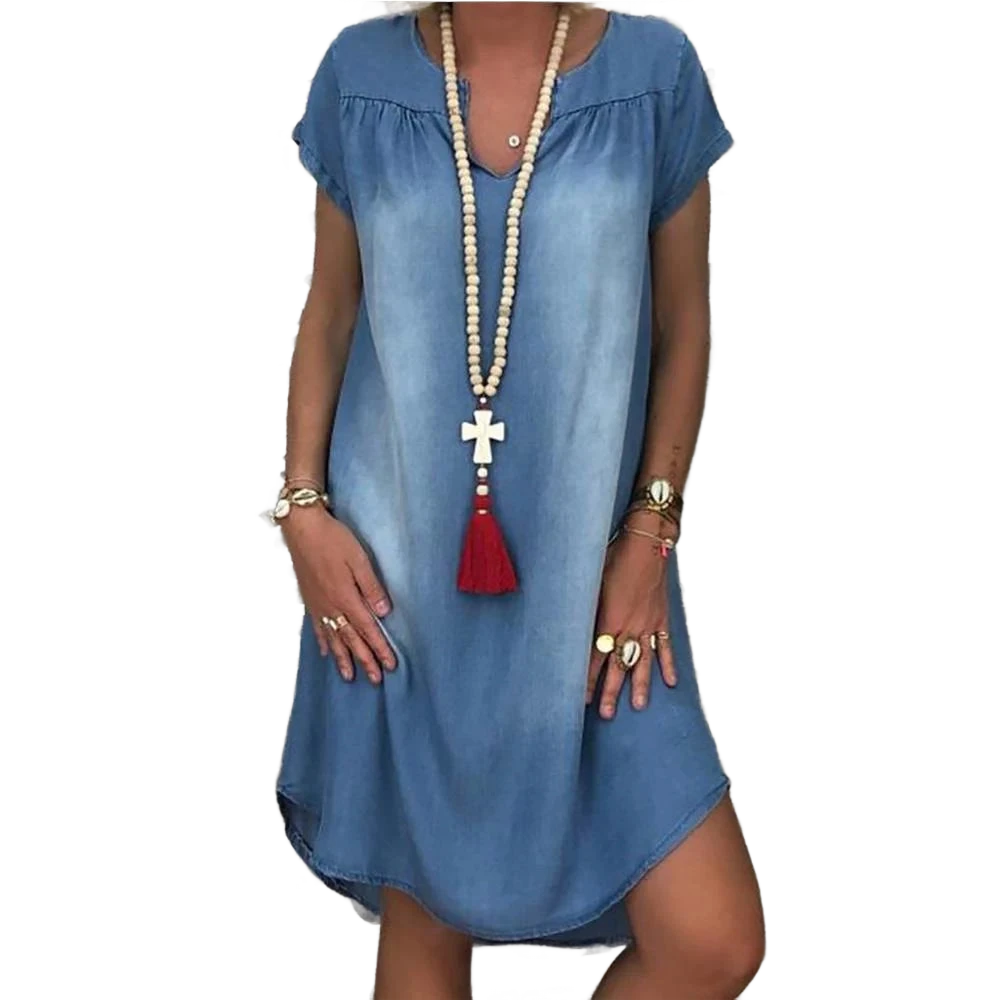 Amar™ Ilana - שמלת ג’ינס מחמיאה לכל מידה