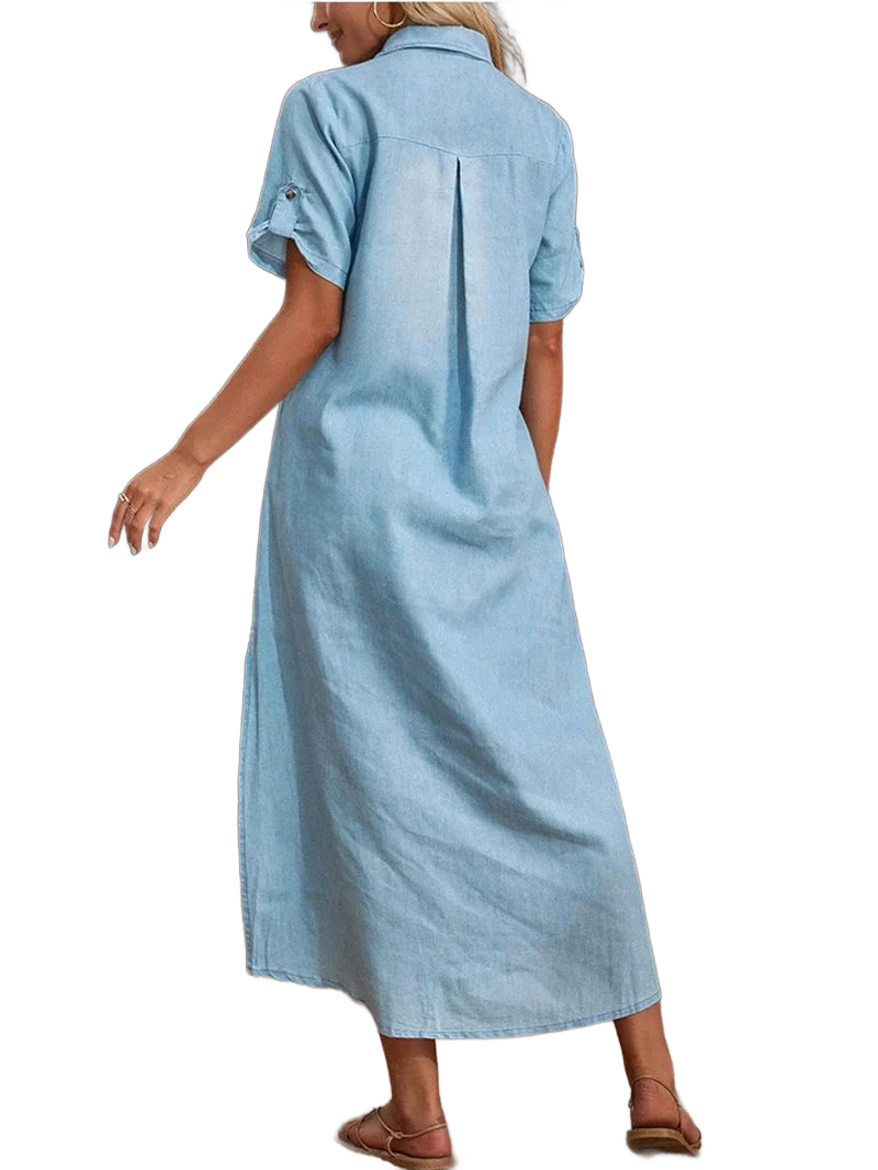 Amar™ Orit - שמלת ג'ינס מקסי קיצית