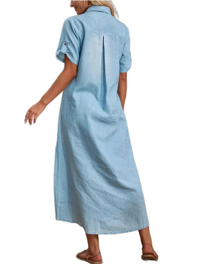 Amar™ Orit - שמלת ג'ינס מקסי קיצית