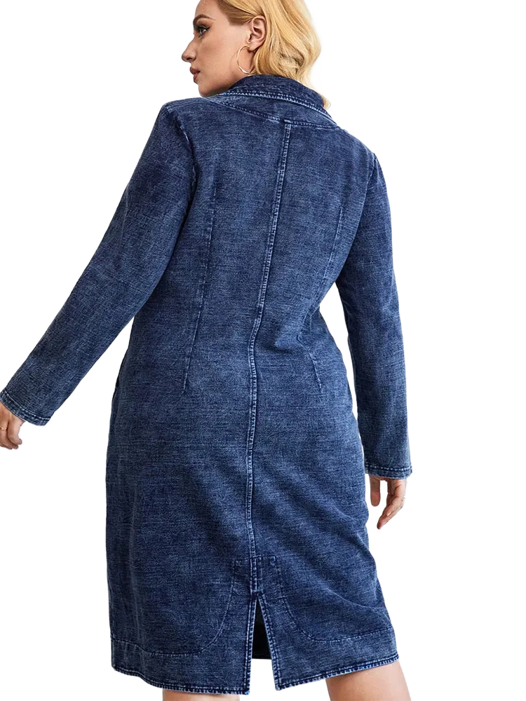 Amar Adina - שמלת ג’ינס קז’ואל מחמיאה