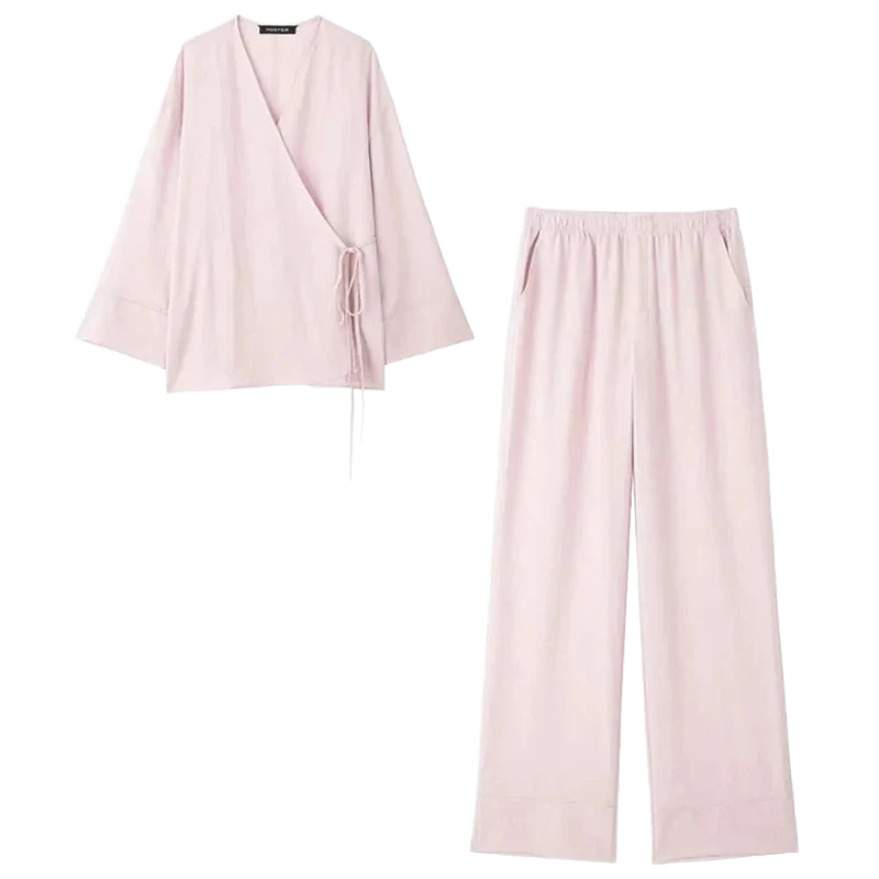 Amar™ Zimra - סט פיג'מת וינטג' לנשים