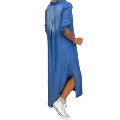 Amar Eliana - שמלת ג'ינס אלגנטית לסתיו