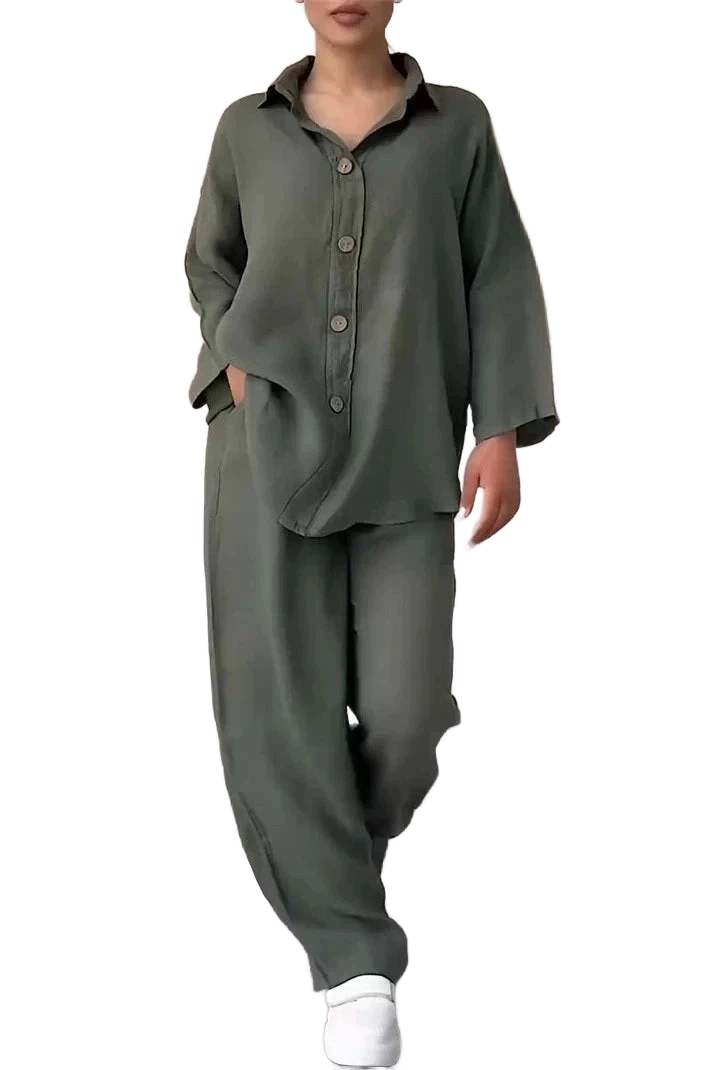 Amar™ Ravit - סט כותנה לין נושם