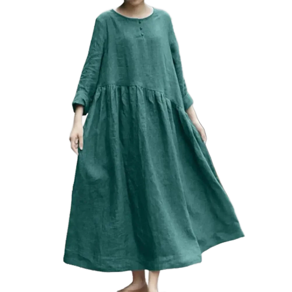 Amar Liora - שמלת מקסי כותנה פשתן נושמת