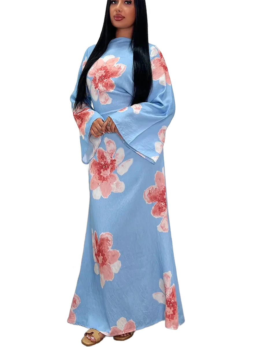 Amar™ Ronit - שמלת קפטן פרחונית יוקרתית