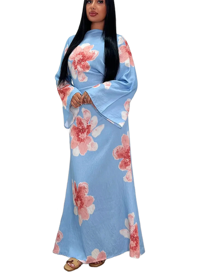 Amar™ Ronit - שמלת קפטן פרחונית יוקרתית