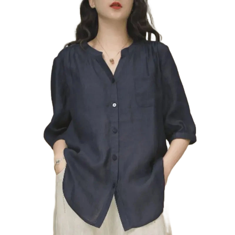 Amar™ Sarah - חולצת חצי שרוול עם מחשוף V