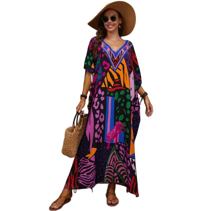 Amar™ Adi - שמלת כיסוי מקסימום חוף בוהו