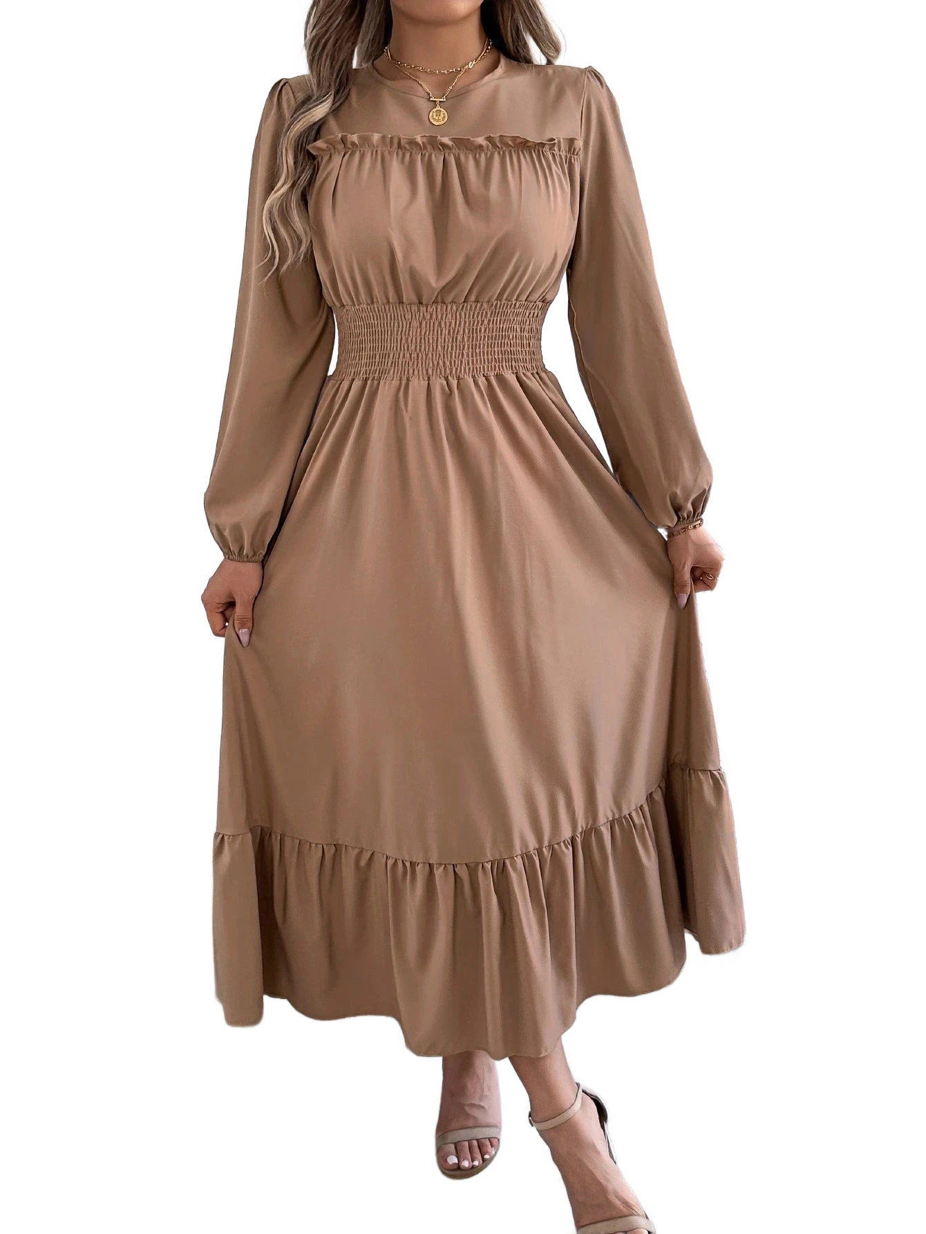 Amar™ Ronit - שמלת חורף סתיו אלגנטית ומחמיאה