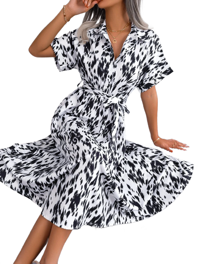 Amar™ Dvora - שמלת קיץ בהדפס נמר