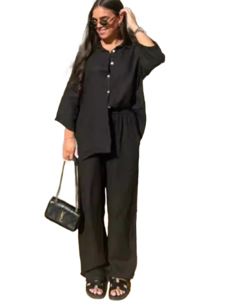 Amar™ Zilpa - סט בד כותנה ופשתן 2 חלקים