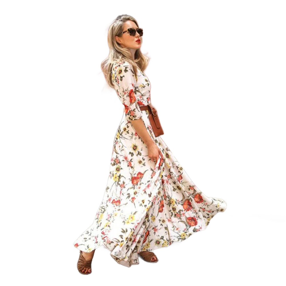 Amar™ Ophira - שמלת מקסי מחטבת ואלגנטית