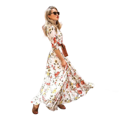 Amar™ Ophira - שמלת מקסי מחטבת ואלגנטית