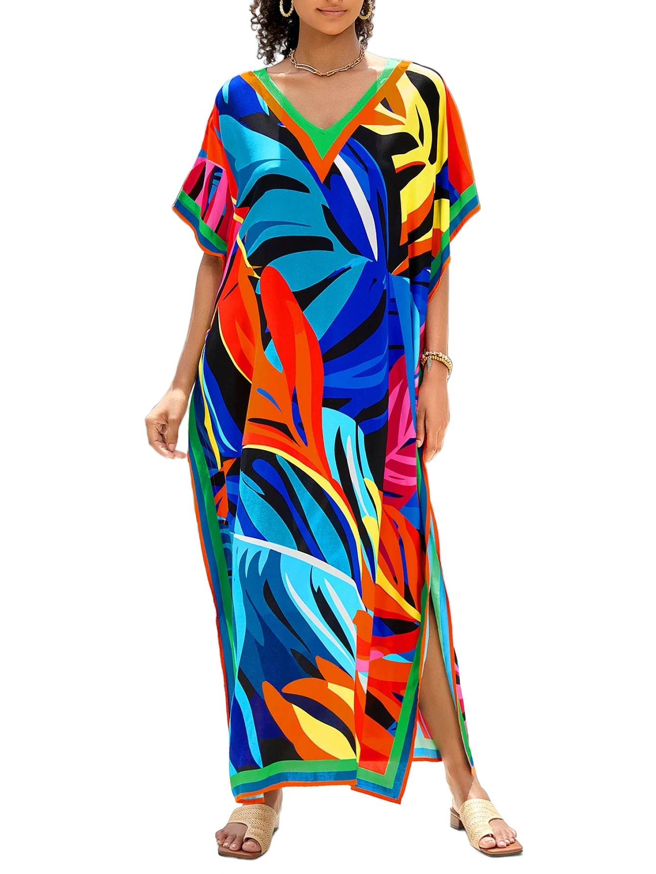 Amar™ Noa - שמלת קאפטן צבעונית לנשים