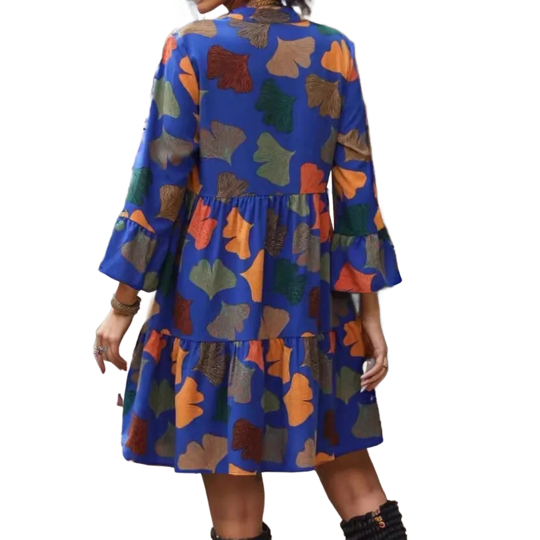 Amar™ Sapir - שמלות עם בדי הדפס ושרוולים ארוכים