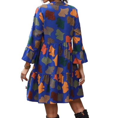 Amar™ Sapir - שמלות עם בדי הדפס ושרוולים ארוכים