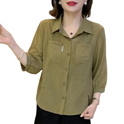 Amar™ Noa - חולצת צווארון בסגנון אתני