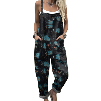 Amar Ronit - אוברול וינטג' פרחוני משוחרר