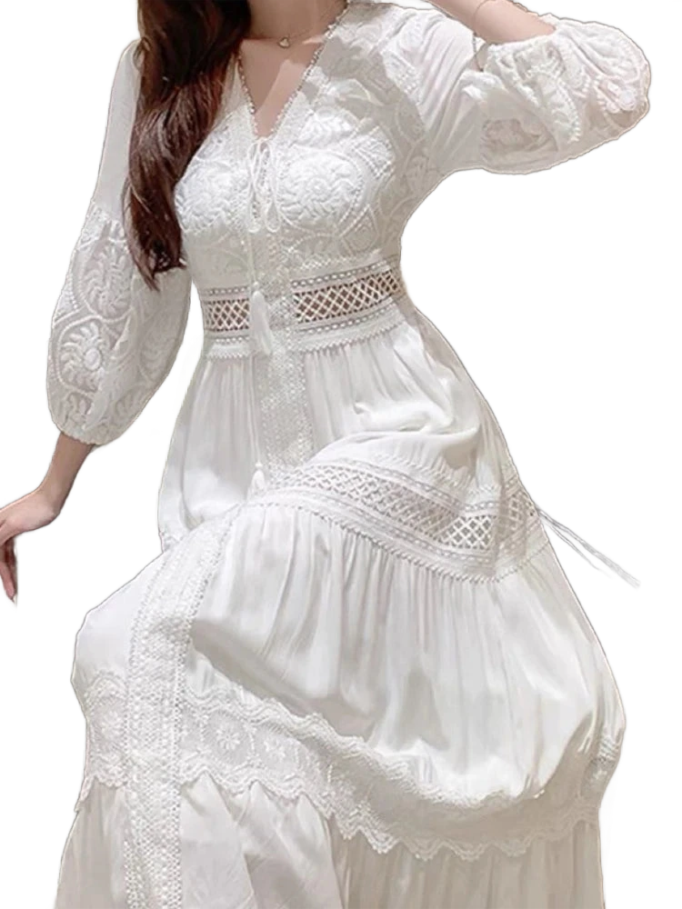 Amar™ Iris - שמלת תחרה רפויה אלגנטית