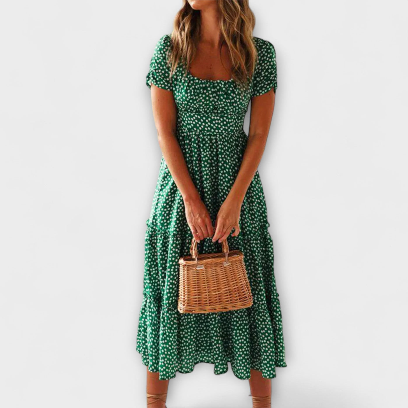 רבקה | שמלת מקסי פרחונית בניחוח וינטג' אלגנטי