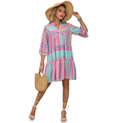 Amar™ Gili - שמלת וי קז'ואל לנשים