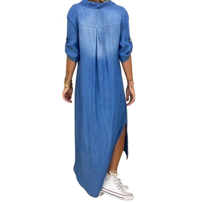 Amar Eliana - שמלת ג'ינס אלגנטית לסתיו