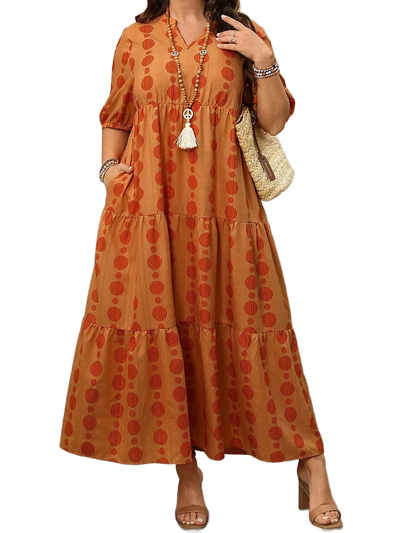 Amar™ Rina - שמלת מקסי מחשוף V