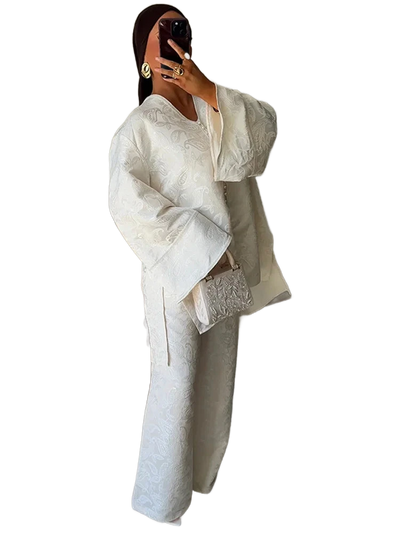 Amar™ Rinat - סט חליפת ג'קארד לנשים