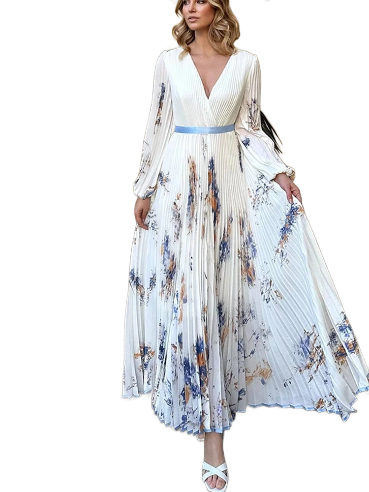 Amar™ Lila - שמלות מקסי בדי פרחים בוהו