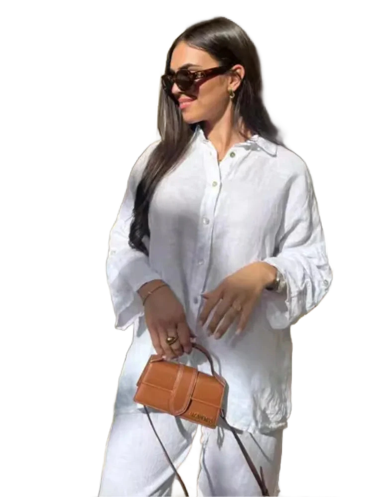 Amar™ Zilpa - סט בד כותנה ופשתן 2 חלקים