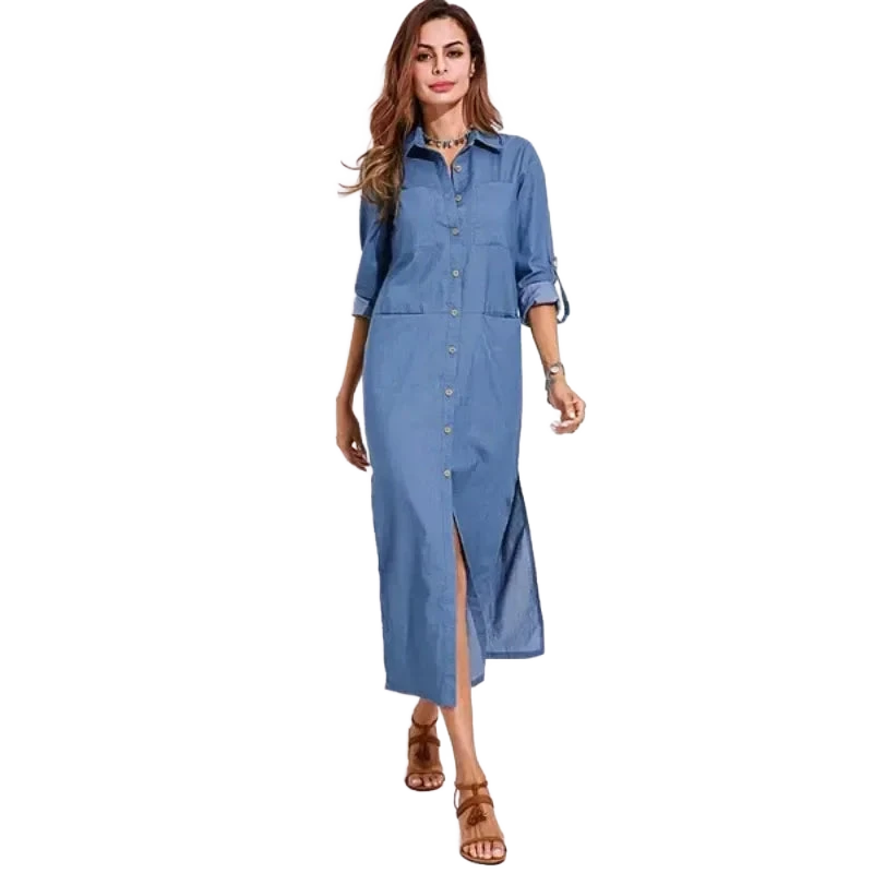 Amar Yehudit - שמלת ג’ינס קלאסית מחמיאה