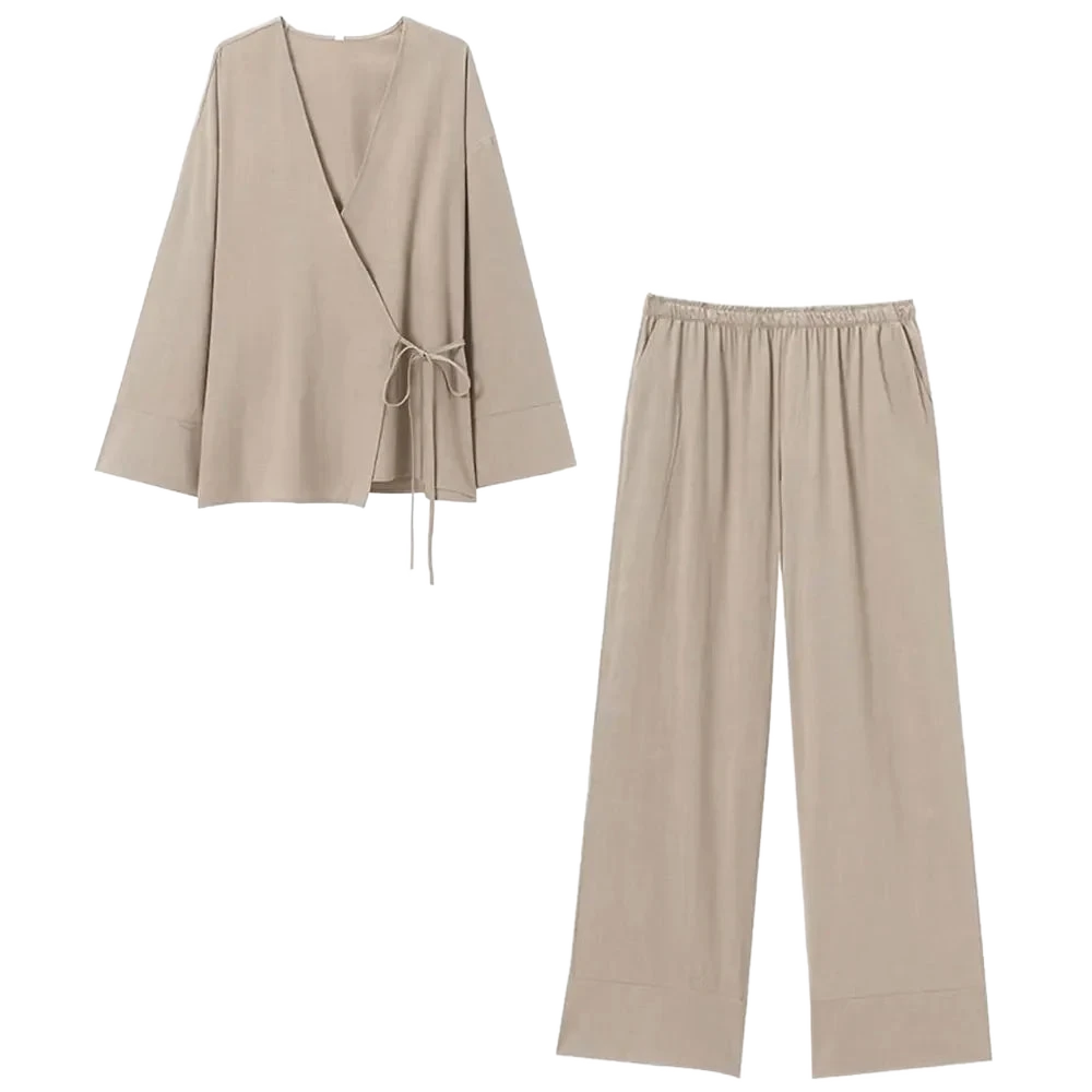 Amar™ Zimra - סט פיג'מת וינטג' לנשים