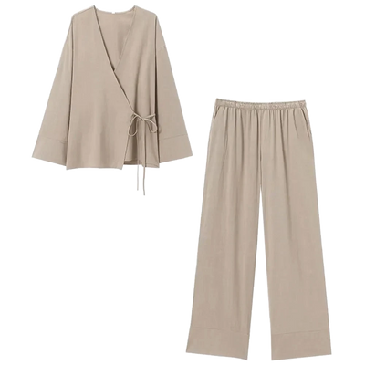 Amar™ Zimra - סט פיג'מת וינטג' לנשים