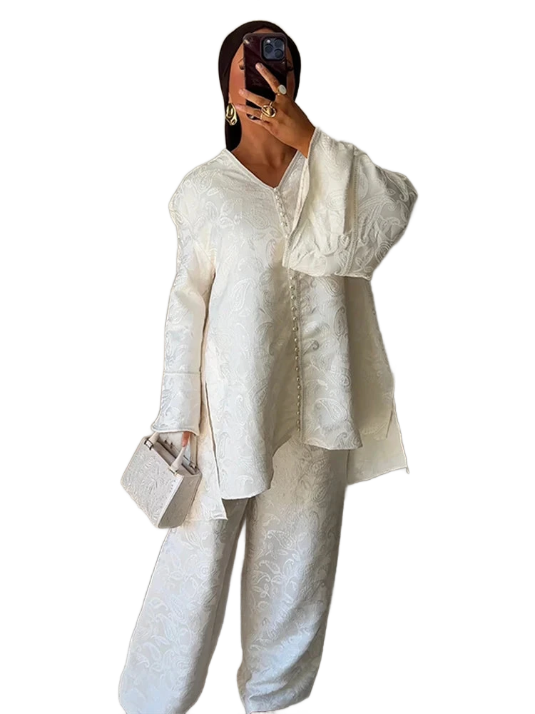 Amar™ Rinat - סט חליפת ג'קארד לנשים