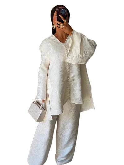 Amar™ Rinat - סט חליפת ג'קארד לנשים