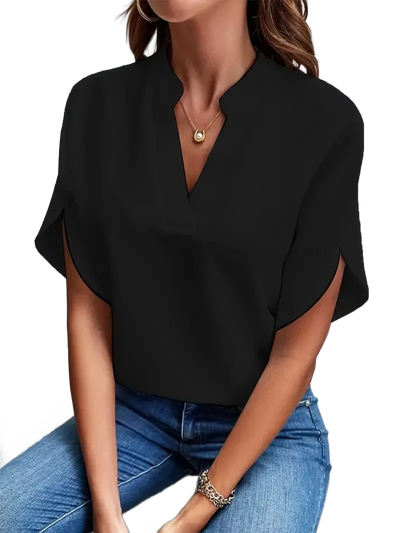 Amar™ Rotem - חולצת וי מחמיאה ומשוחררת