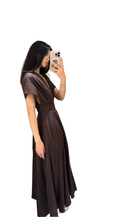 Amar™ Shoshana - שמלת מידי V-קלאסית