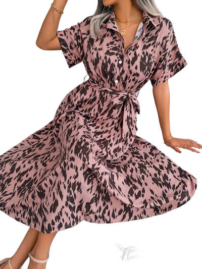 Amar™ Dvora - שמלת קיץ בהדפס נמר