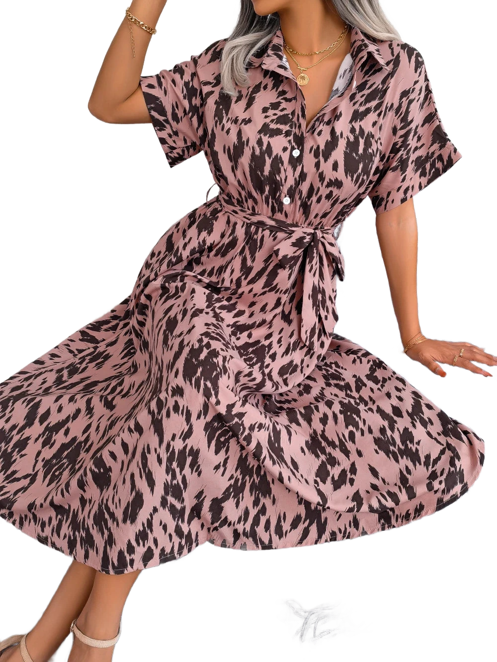 Amar™ Liora - שמלת קיץ מנומרת מחמיאה