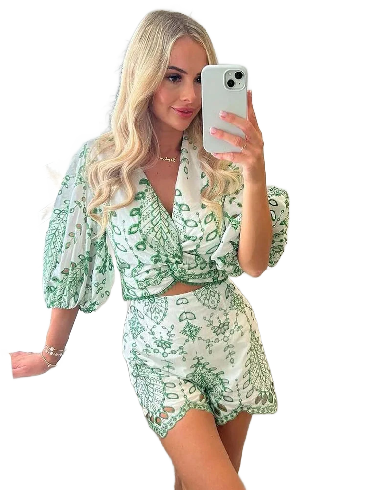 Amar™ Gali - סט חולצה מודפסת ומכנסיים קצרים