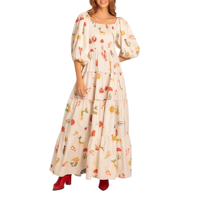 Amar™ Romy - שמלת מקסי טרופית קסומה