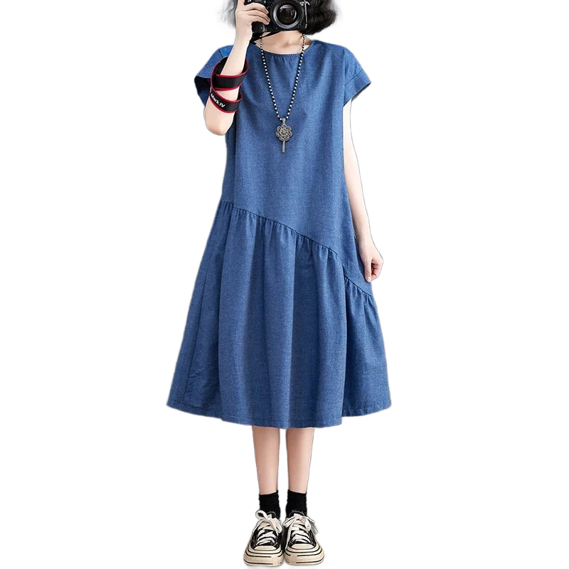 Amar™ Vered - שמלת ג'ינס קיצית מחטבת