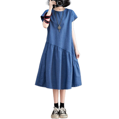 Amar™ Vered - שמלת ג'ינס קיצית מחטבת