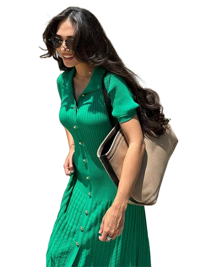 Amar™ Levona - שמלת סריג אלגנטית