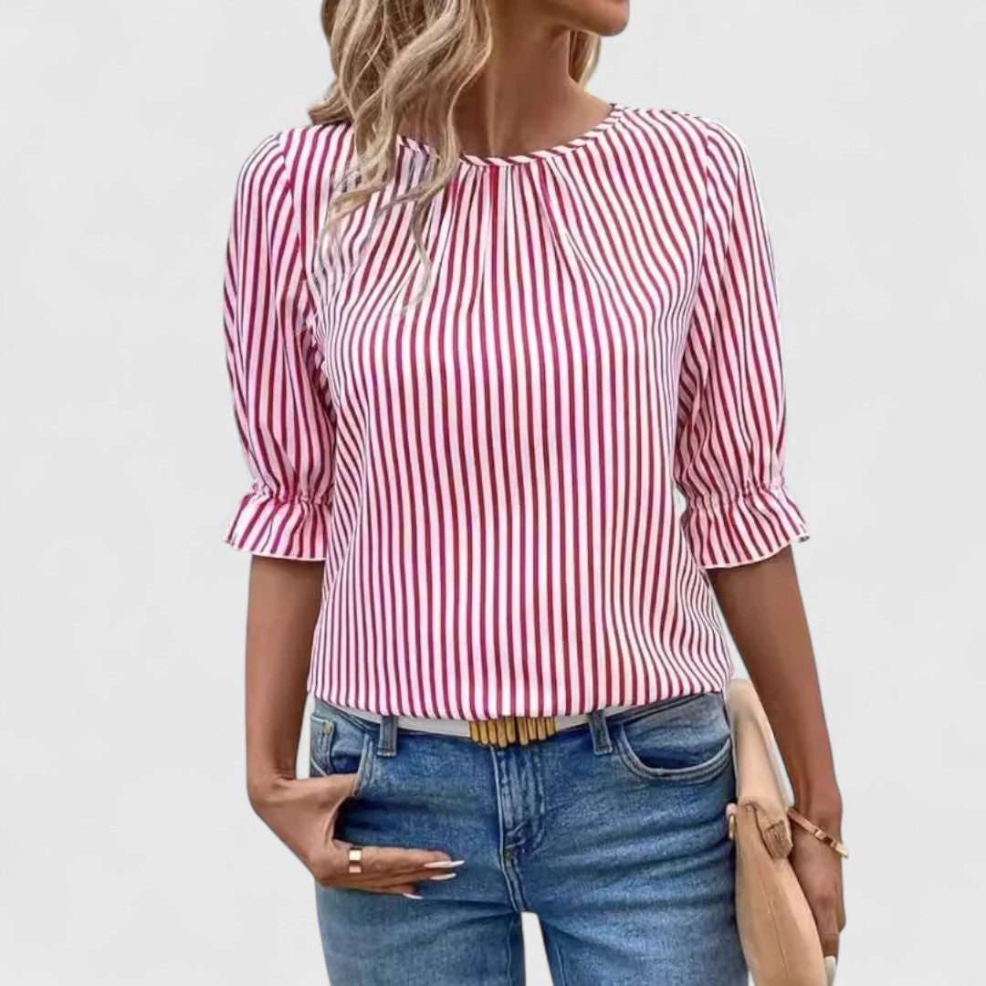 סופיה - חולצת קיץ מפוספסת