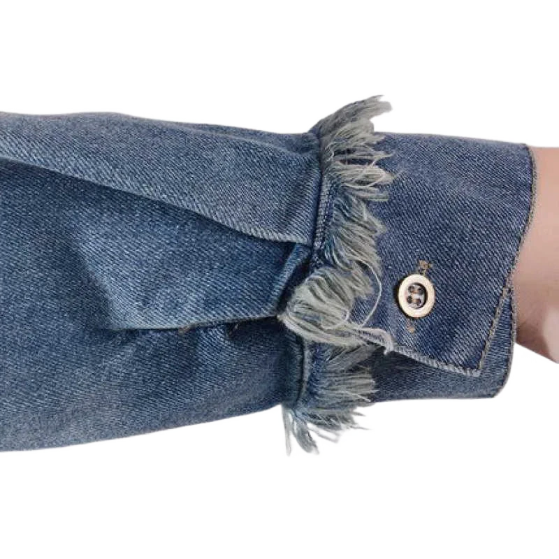 Amar Ora - שמלת ג'ינס רחבה עם כיסים