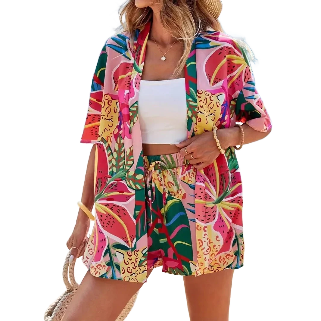 Amar™ Chaya - סט חולצה ומכנסיים מודפס