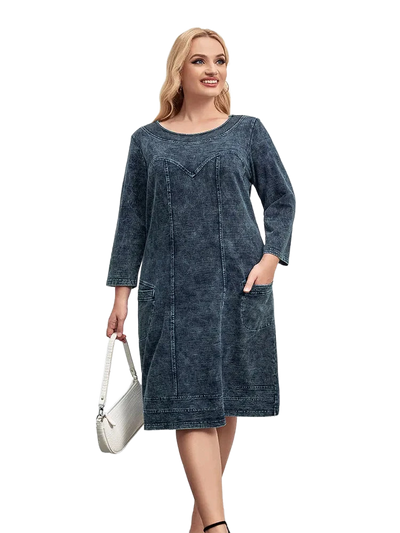 Amar Devorah - שמלת ג'ינס נוחה ומחמיאה