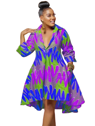 Amar™ Ziva - שמלת הדפס גוו