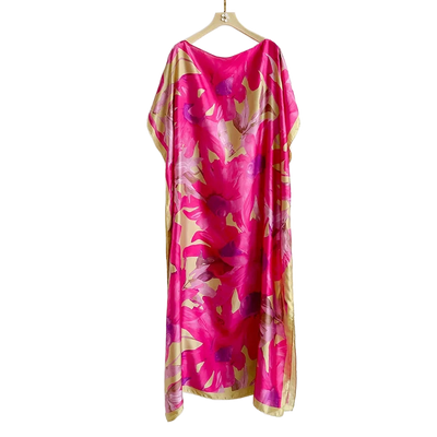 Amar™ Lior - שמלות מקסי מבד סטן פרחוני